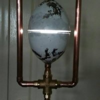 Спешно Лампа Драконово яйце- by Games of Thrones-минималист дизайн-Led-Cooper-Скулптура, снимка 2 - Настолни лампи - 20493938
