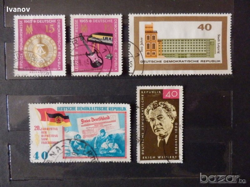 марки ГДР 1965-1971г., снимка 1