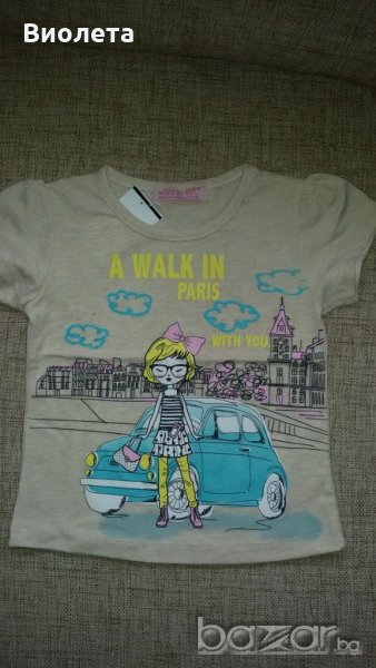 Тениски за малки госпожици НОВИ, снимка 1