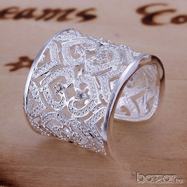 страхотен пръстен,идея за подарък за всеки повод или без,сребро, снимка 1