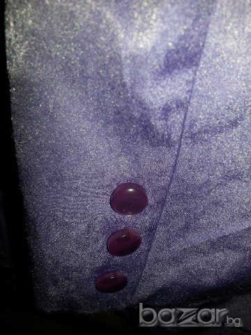 Лятно дамско сако от сатен с подплата по-дълго, снимка 4 - Сака - 16161865