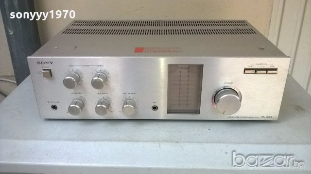 sony ta-333 amplifier-made in taiwan-внос швеицария, снимка 2 - Ресийвъри, усилватели, смесителни пултове - 18178341
