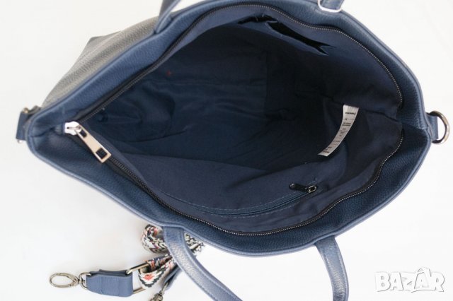 Голяма дамска тъмносиня чанта Moodo , снимка 4 - Чанти - 22905378