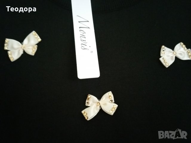 Панделки с камъчета, снимка 2 - Блузи с дълъг ръкав и пуловери - 23444261