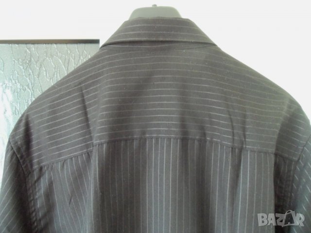 мъжка черна риза с дълъг ръкав- T43/44, снимка 5 - Ризи - 26149390
