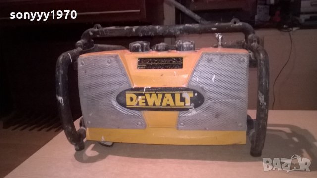 dewalt-made in germany-строително радио-внос англия, снимка 3 - Ресийвъри, усилватели, смесителни пултове - 23429379