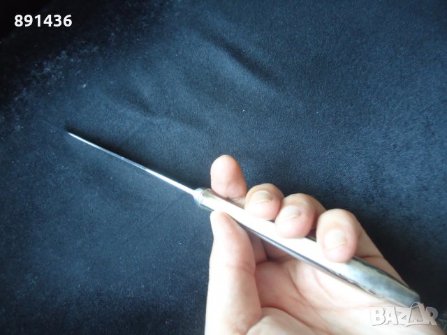 Ретро Австрийски кухненски нож с посребрена дръжка BENDORF, снимка 3 - Прибори за хранене, готвене и сервиране - 26165453