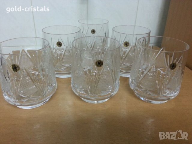 кристални чаши за уиски аперитив, снимка 1 - Антикварни и старинни предмети - 22180287