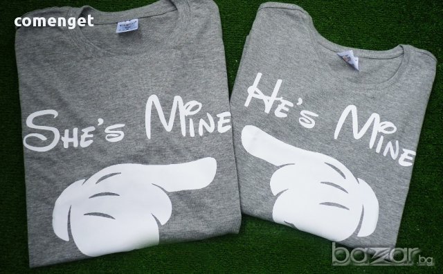 ЗА ВЛЮБЕНИ! LOVE БЛУЗИ с MR & MRS MICKEY MOUSE! Поръчай модел с твоя ИДЕЯ!, снимка 2 - Блузи - 11660777