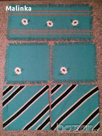 Комплект- тишлайфер,каренца и калъфчета, снимка 2 - Декорация за дома - 16217020