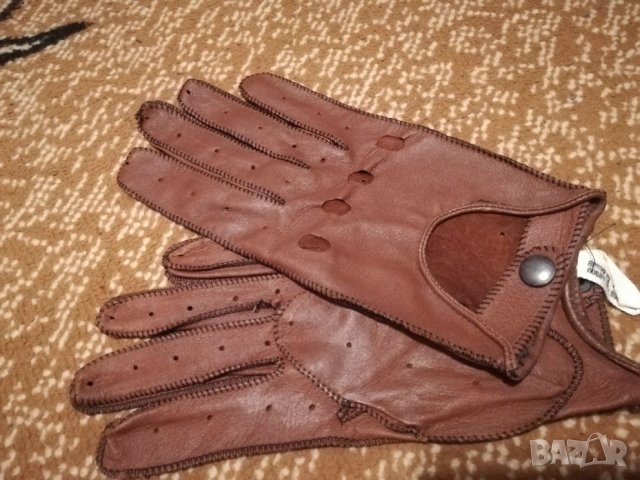 Ръкавици за шофиране естествена кожа , снимка 10 - Шапки - 12371713