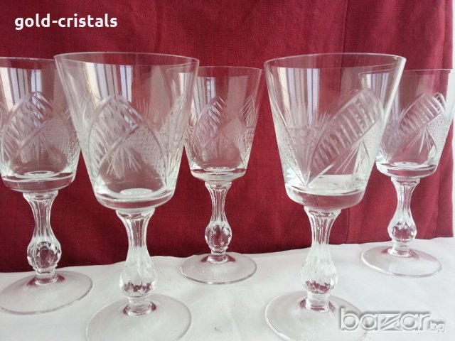 кристални чаши за вино ракия уиски коняк , снимка 2 - Чаши - 20115055