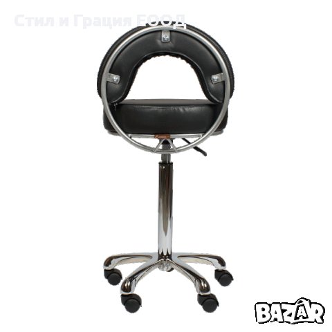 Козметичен/фризьорски стол - табуретка с облегалка Zen alto 49/62 см, снимка 5 - Друго оборудване - 24314742