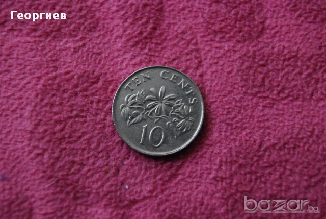 10 цента Сингапур 1991, снимка 2 - Нумизматика и бонистика - 17928783