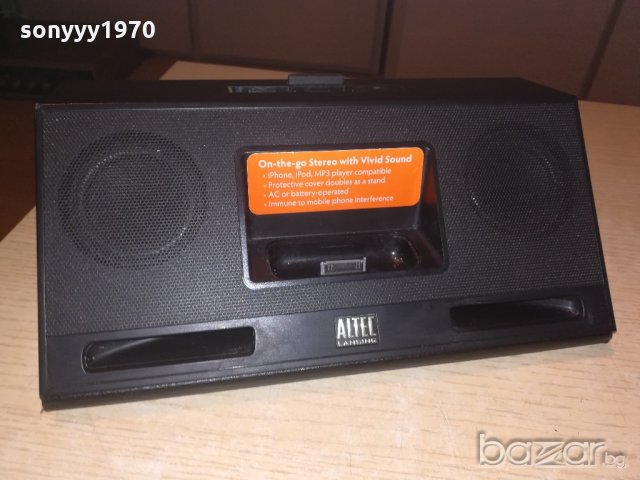 altec lansing-imt320-iphone/aux-за ремонт-внос швеицария, снимка 4 - Ресийвъри, усилватели, смесителни пултове - 20360456