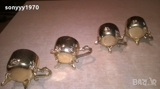 златни чашки 4бр-за кафе/чаи-ретро колекция-внос швеция, снимка 7 - Колекции - 25477997