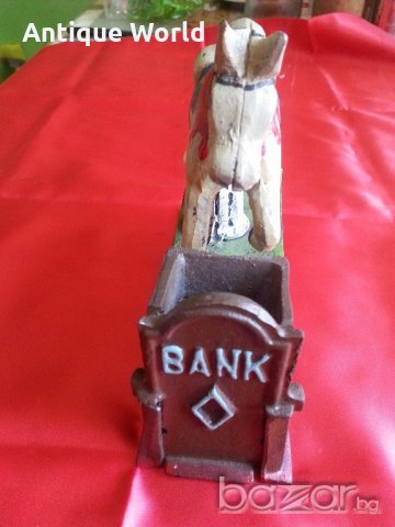 Старинна Американска ЧУГУНЕНА Играчка Патент 1885г., снимка 2 - Антикварни и старинни предмети - 18634804