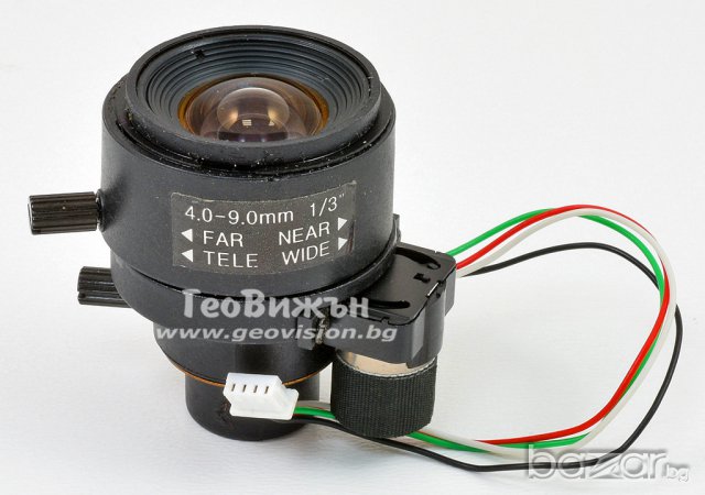 Варифокален обектив за платкова камера 4-9 mm, с автоматичен ирис, без резба