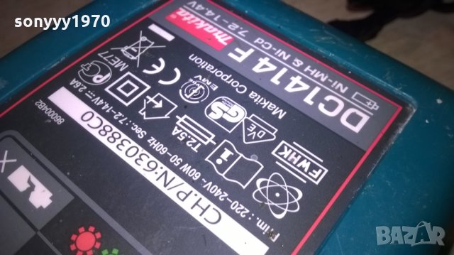 ЗАРЯДНО-makita dc1414f battery charger-внос англия, снимка 11 - Винтоверти - 24480788