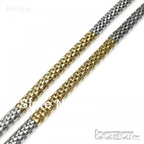 НОВО масивно колие от медицинска неръждаема стомана 18 лв., снимка 2 - Колиета, медальони, синджири - 9826059