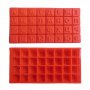 3D букви кирилица в квадратчета кирилски български квадрати кубчета силиконов молд форма гипс имена, снимка 2