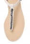 ПРОМО 🍊 CALVIN KLEIN № 40 🍊 Дамски светлобежови кожени сандали с декоративни камъни нови, снимка 2