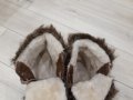 НОВИ бежови зимни обувки унисекс - топла дебела подплата с пух, снимка 5