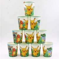 Pokemon Покемон Пикачу 8 бр картонени чаши парти рожден ден, снимка 1 - Чаши - 22396906