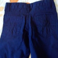 Сини панталонки до коляното 6-7 г, снимка 2 - Детски панталони и дънки - 24507415