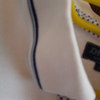 страхотна бяла памучна спортна тениска с якичка, снимка 4 - Тениски - 25775875