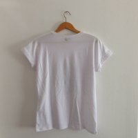 Liu jo оригинална бяла тениска с камъни, снимка 6 - Тениски - 21294080
