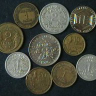 лот 10 монети, Франция, снимка 1 - Нумизматика и бонистика - 8391577