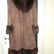 Дълъг дамски кожен кожух (палто), снимка 12 - Палта, манта - 11873393