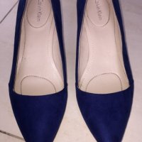 Calvin Klein сини велурени обувки EU37, снимка 6 - Дамски ежедневни обувки - 24905008
