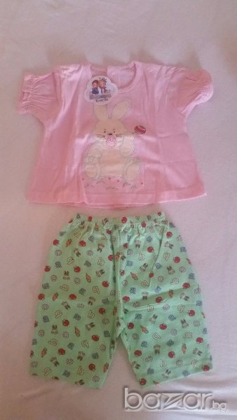 Нов трикотажен комплект за момиче - 28 размер, снимка 1