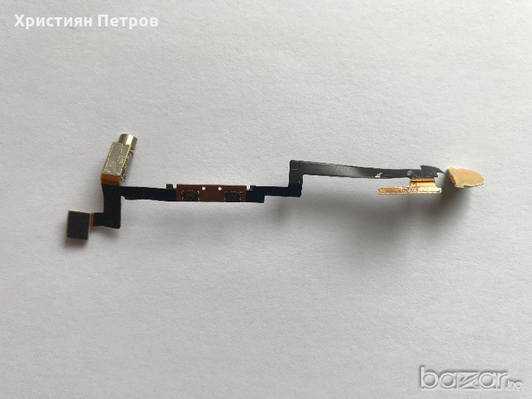 Лентов кабел със странични бутони и микрофон за Sony Xperia go st27i, снимка 1
