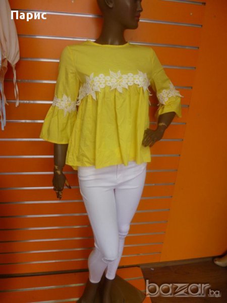 РАЗПРОДАЖБА  дамска блуза жълто, снимка 1
