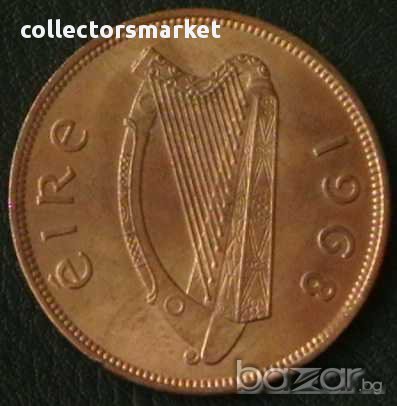 1 пени 1968, Ирландия, снимка 2 - Нумизматика и бонистика - 14453680