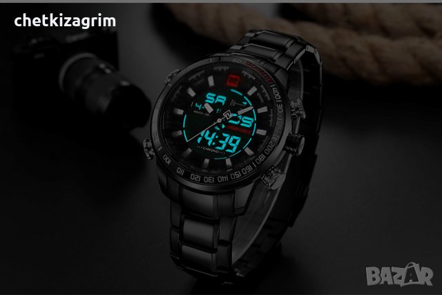 NAVIFORCE - масивен спортен, водоустойчив, електронен + числа часовник! , снимка 2 - Мъжки - 22720464