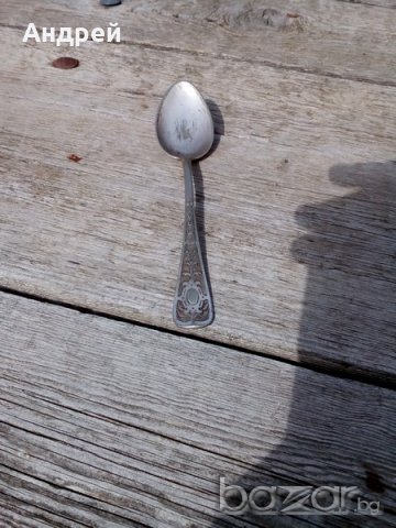 Стара посребрена лъжица, снимка 2 - Антикварни и старинни предмети - 18705138