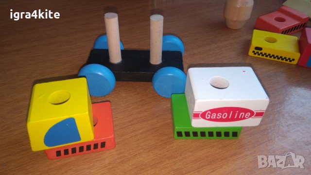 НАМАЛЕНА ЦЕНА 4бр. модела дървени големи камиончета в комплект на ниска цена, снимка 5 - Образователни игри - 25186755