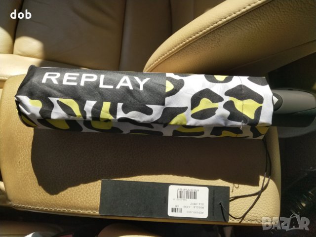Нов автоматичен чадър Replay Designer Leopard, снимка 7 - Други - 25768313