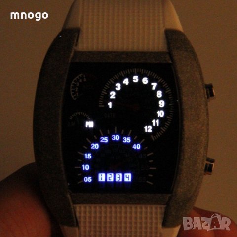 Часовник със странна визия километраж електронен унисекс, снимка 9 - Дамски - 18706881