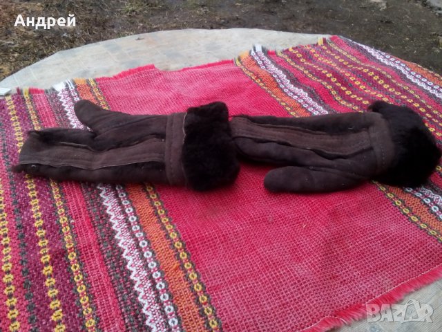 Стари детски кожени ръкавици, снимка 2 - Други ценни предмети - 24279101