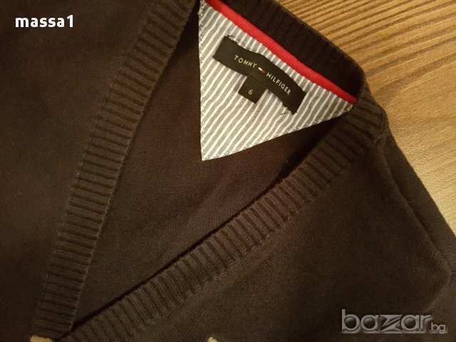 TOMMY HILFIGER жилетка, цена 14.90 лв., снимка 4 - Детски пуловери и жилетки - 18093860