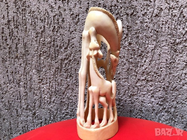 Слонова кост-Ажурна композиция от началото на 20в., снимка 2 - Антикварни и старинни предмети - 11270415