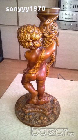 Пластика-красива фигура 52х30см-внос швеицария, снимка 10 - Антикварни и старинни предмети - 17558391