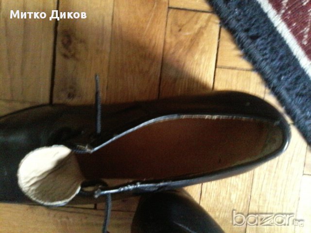 Официални черни обувки-естествена кожа-мъжки №41 стелка 265мм, снимка 6 - Официални обувки - 17417950