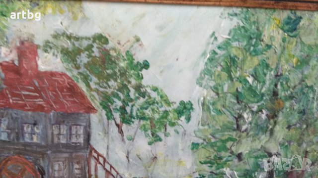 Автентична картина "Воденицата", снимка 6 - Картини - 24741891