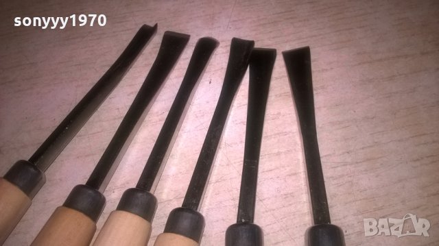 6 броя длета с различни форми за дърворезба-17см-нови, снимка 7 - Други инструменти - 25356624
